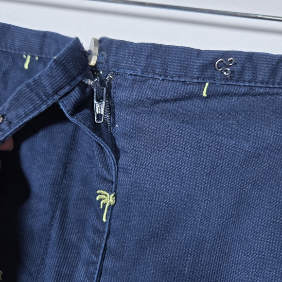 LIZGOLF Navy Blue Embroidered Palm Tree Print Golf Tennis Pickle Ball Skort 16 - Picture 4 of 14